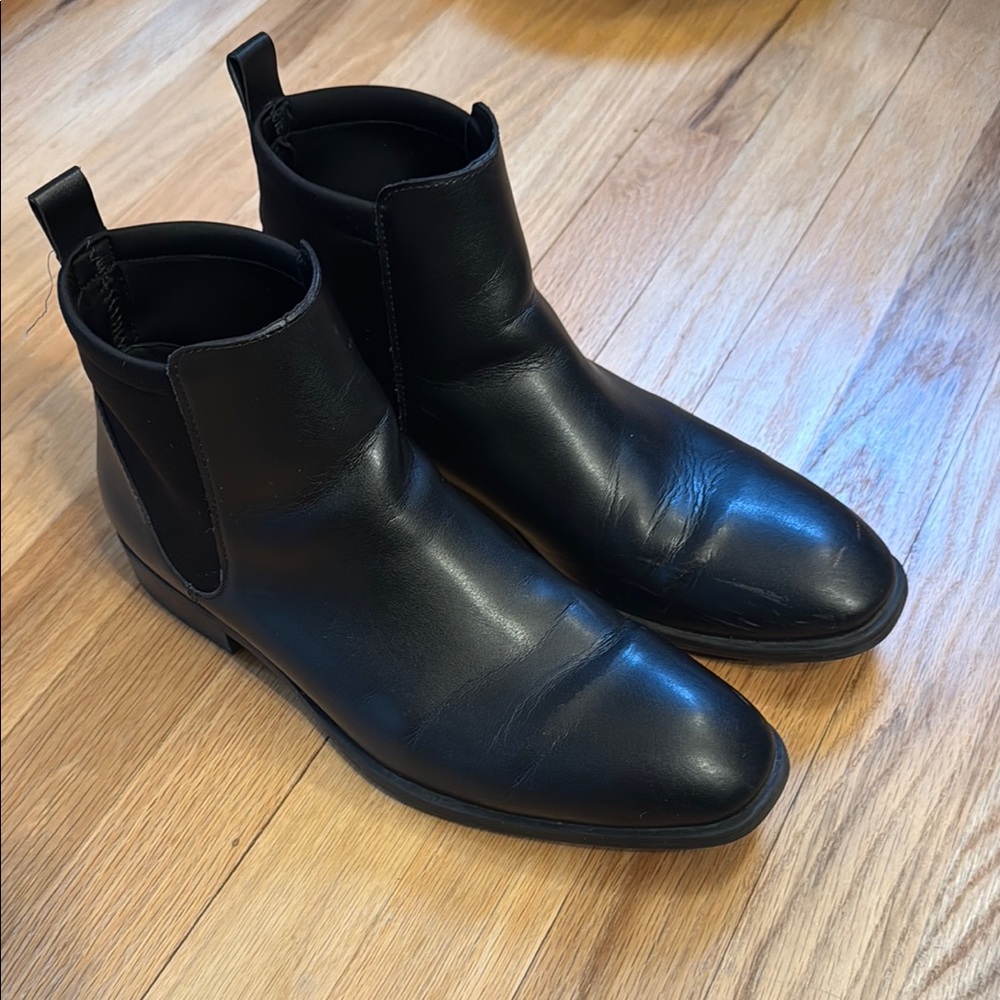 Calvin Klein Leather Chelsea Boots
